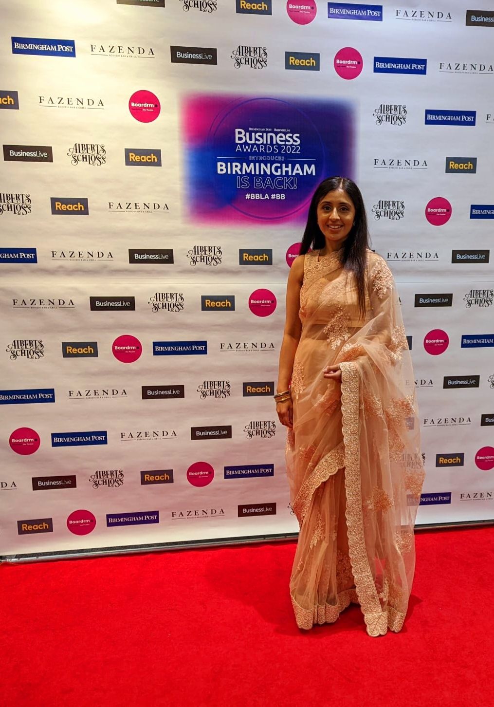 Sonia attends the Birmingham Business Live Awards Ceremony
