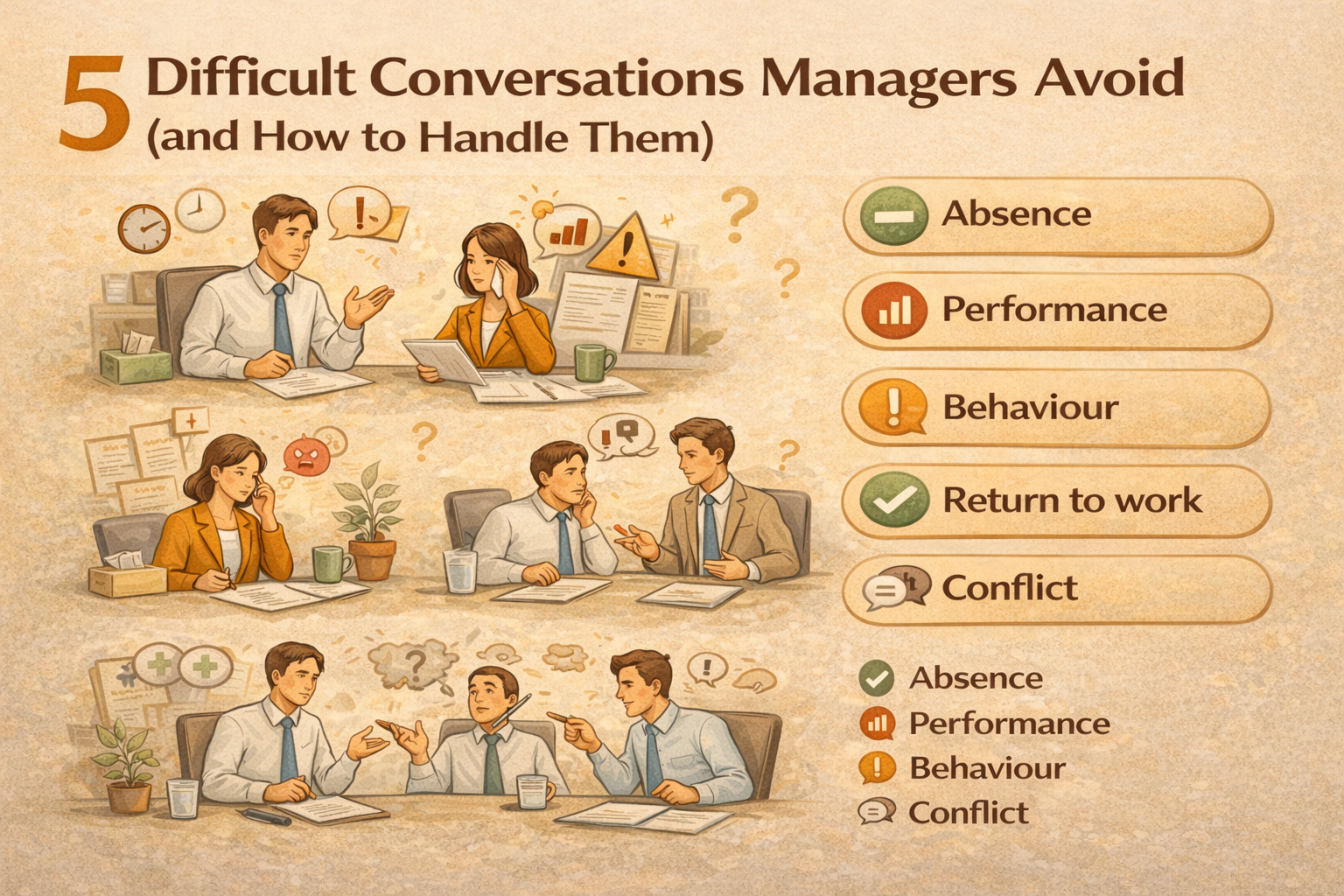 5 Difficult Conversations Managers Avoid and How to Handle Them