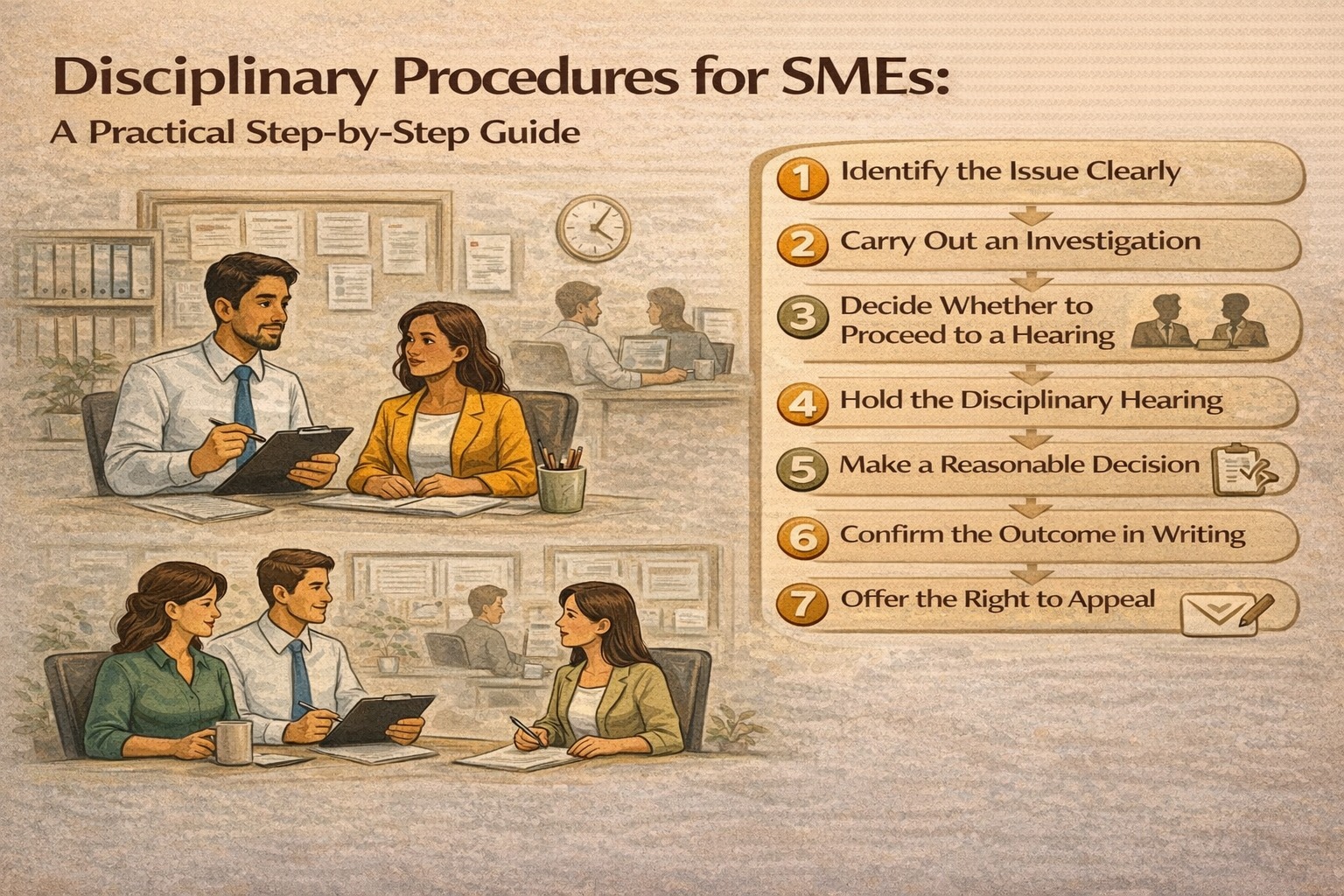 HR Services Wolverhampton | Nectar HR Services London, UK 18 Disciplinary Procedures for SMEs: A Practical Step-by-Step Guide
